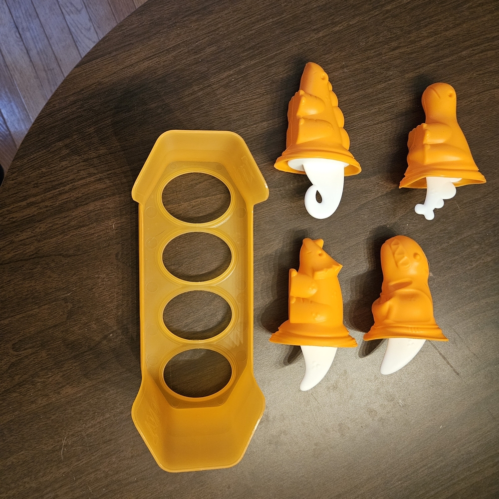 Orange Animal Popsicle Molds